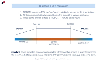 #78
Thermoelectric Coolers and UHV applications