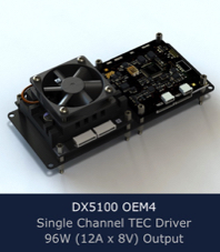 DX5100 OEM4 TEC (Peltier) Controller, 2x 96W, 2x 12Ax8A, programmable Peltier controller with PID Auto-Tune